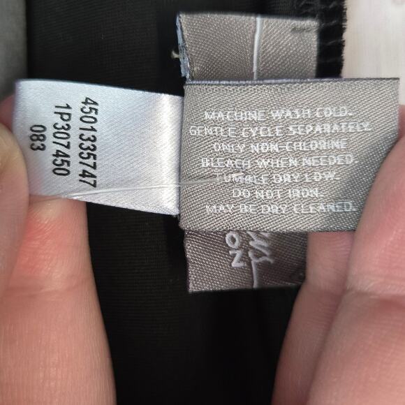 Chicos Traveler Black Sierra Velvet Sweater 1(M) Asymmetrical Hem Whimsigoth NWT - Picture 4 of 10